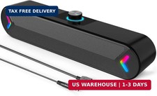 Computer Speakers,PC Speakers for Desktop,Wired USB-Powered Sound-bar for picture