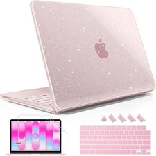 Sleeve for MacBook Neo 13 inch 2026 Model A3404, Glitter Sakura Pink Design picture