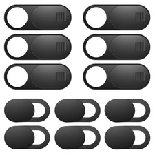 ZUCUCUC Laptop Camera Cover Slide, 12 Pack Black (Small 6 Pcs+Large 6 Pcs)  picture