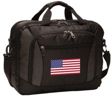 American Flag Laptop Bag USA Computer Bags Messenger LOADED With POCKETS picture