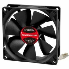 Evercool 92mm x 25mm 12V Computer Case Cooling Fan 4-Pin PWM EC9225HH12BP picture