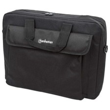 Manhattan 438889 15.4 Laptop Briefcase Black London, Polyester Fits Widesc ~E~ picture