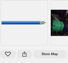 Southwire 300 ft Blue CAT5e CMP Plenum 24/4 Solid Copper Round Data Cable picture