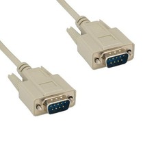 Lot 10 DB9 9 Pin Serial Cable Cord RS232 28AWG Male M/M Molded D-Sub Port PC Mac picture