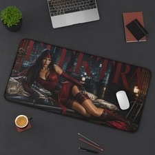 Elektra Mouse Pad, Marvel XXL Gaming Desk Mat, Ninja Assassin Pad picture
