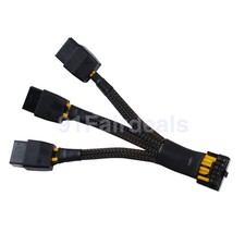 12VHPWR Mini 16Pin Down Angle Cable RTX4090 4080 3×8Pin GPU Power Adapter picture