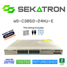 🔀 Cisco WS-C3850-24XU-E • 24-Port mGig UPoE Switch • IP Services • Tested ⚡ picture