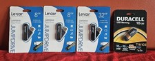 NEW Sealed USB Flash Drive Lot Lexar JumpDrive 8GB 32GB Duracell 16GB NOS picture