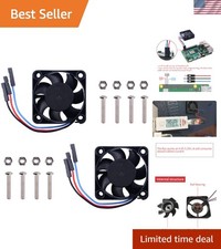 2PCS PWM Controllable Quiet 4010 Fan 40x40x10mm DC 5V for Raspberry Pi 4, 3 B... picture
