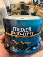 Maxell DVD RPW Plus Series 50 Pack, Open Box of 3 Packs picture