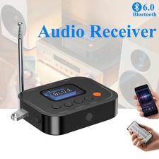 Bluetooth 6.0 Receiver FM Stereo AUX 3.5mm RCA Wireless Audio Adapter Remote Kit picture