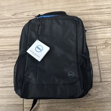 Dell Essential 15.6” Laptop Backpack Black Blue Trim New With Tags picture