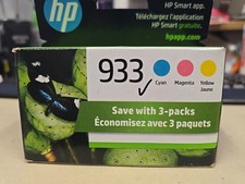 HP N9H56FN 933 Cyan, Magenta and Yellow Ink Cartridges Exp 08/2025 picture