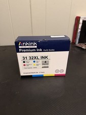 Ankink 31  32XL Yellow  Magenta Cyan Black ink comp with HP smart tank sealed picture