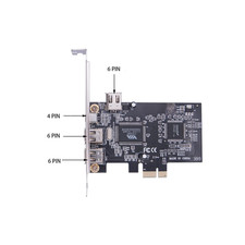 PCIE FireWire Card PCI-e X1 to External IEEE 1394 Adapter Controller 4 Port picture