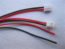 250 pcs PH Pitch 2.0mm 2 Pin Polarized Connector with 26AWG 20cm Leads Cable New picture