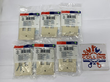 Leviton 41080-4IP QuickPort Wallplate Single Gang 4-Port Ivory SAN C40 6/PKG picture