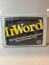 InWord  The Full word processor runs inside 1-2-3  FUNK SOFTWARE Vintage 1987 picture