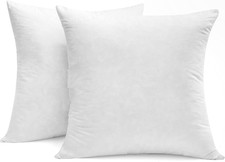 SNUG&COZY Luxury Goose down Feather Pillow Inserts - 20X20In, Double Layered Dow picture