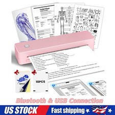 Portable Printers Wireless for Travel,Thermal Bluetooth Inkless Mini Printer picture