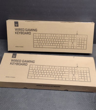 2 PK  PICTEK PC305A FULL SIZE RGB LIGHT UP WIRED GAMING KEYBOARD MECHANICAL NEW picture