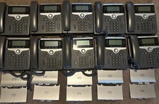 CISCO CP-7841 UC Phone Office Phone w/Stand  Lot of 10 picture