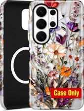 Case for Samsung Galaxy S25 FE - Magnetic Flower Design, Yellow Color picture