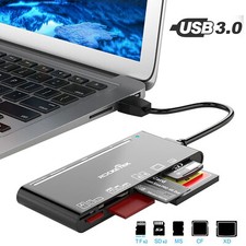 USB 3.0 Memory Card Reader, 7 in 1 Adapter Hub, for SD, CF, TF, Micro SD, XD, MS picture