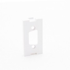 Leviton White 1-Unit MOS Wallplate Module Insert HD15 Opening HD-15 41291-DBW picture