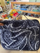 Vera Bradley Midnight Paisley Quilted iPad Sleeve Retired picture
