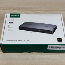 UGREEN CM695 8K Displayport KVM Switch DP 1.4 USB 3.0 USB-C 2 in 1 Out picture