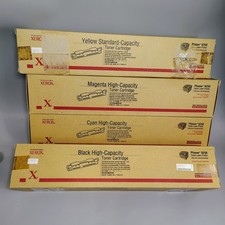 Xerox Phaser 6250 Toner Cartridges Set Black Cyan Magenta Yellow 106R00675 OEM picture