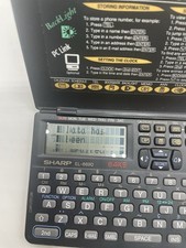 Sharp EL-6810 64KB Memo Master Electronic Organizer Works. Fresh batteries. picture