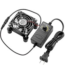 80mm x 25mm AC Variable Speed Fan, 110V-240V 4500 RPM Small Plug-in Fan for T... picture