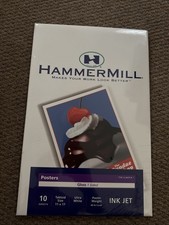 10 Pack Hammermill 1 Sided Matte 78lb Ultra White Posters 11 x 17 Ink Jet Sealed picture