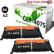 (2-Pack, Black) CLT-K407S Toner Cartridge clt407s for CLP 310 310N 315 Printer picture
