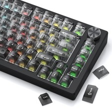 Clear Keycaps Translucent Frost Shine Through Key Caps Keyboard Set PC picture