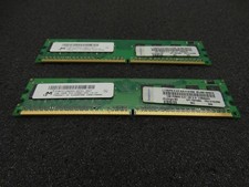 Micron 1GB DDR2 Desktop Ram PC2-5300U 667MHz MT16HTF12864AY-667G1 (Lot of 2) picture