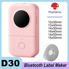 Phomemo D30 Label Maker Machine Portable Bluetooth Mini Thermal Label Printer US picture