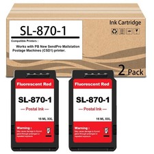2 Pack SL-870-1 XXL Fluorescent Red Ink Cartridge  Smart-Auto Ink Cartridge picture