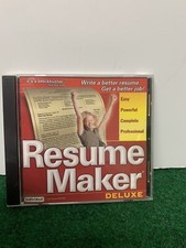 Resume Maker Deluxe-1995-2002 Individual Software Inc.-CD-Rom picture