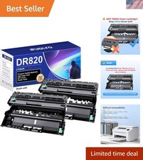 DR820 Drum Unit Replacement - 2 Pack for Brother Printers, 30,000 Pages picture