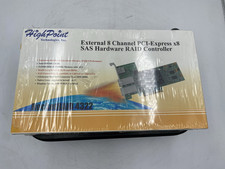 HIGHPOINT ROCKETRAID 4322 EXTERNAL 8-CH PCI-E x8 SAS RAID CONTROLLER picture