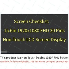 LP156WFC(SP)(M5) LP156WFC-SPM5 IPS FHD 1920x1080 30pin Display 15.6'' LCD Screen picture