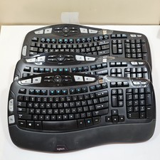 Logitech K350 Wireless Ergonomic Keyboard Bundle 3-Pack w/ USB Receivers picture