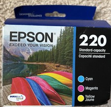 Epson 220 C/M/Y 3pk Ink Cartridges - Cyan, Magenta, Yellow picture
