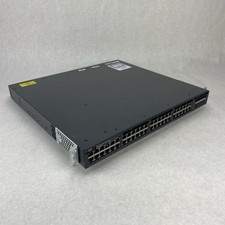 Cisco WS-C3650-48PS-S V03 Tested & Reset 2X PSU picture
