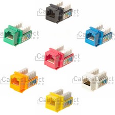 Cat5e Keystone 45 Degree Jack Connector Network Ethernet RJ45 110 Punchdown Lot picture