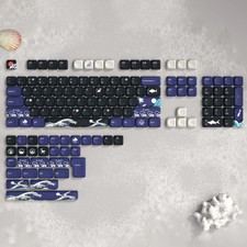 Womier PBT Keycap Set 134-143 Keys Japanese Wave MOA Profile Cherry MX picture