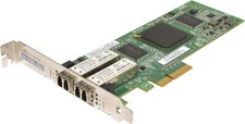 QLogic QLE2462-HP FC Dual Port 4Gbit PCIe x4 Host Bus Adapter SP# 407621-001 FP picture